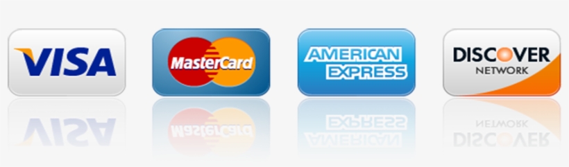 We Accept All Major Credit Cards